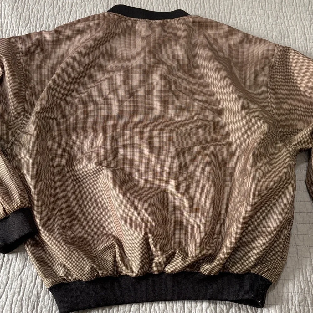 Brown Men's Golf Pullover Jacket